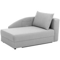 Recamiere Tobi L: 154cm Links Hellgrau mit Bettkasten - Hellgrau, Design, Textil (154/86/93cm) - Max Winzer
