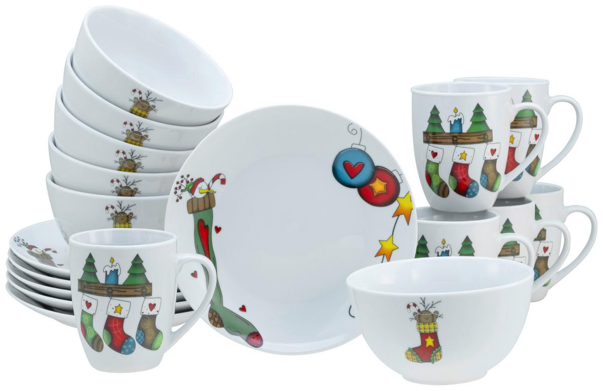 Frühstücksservice Luna 18-teilig - Basics, Keramik (33,5/33,5/33cm) - Creatable