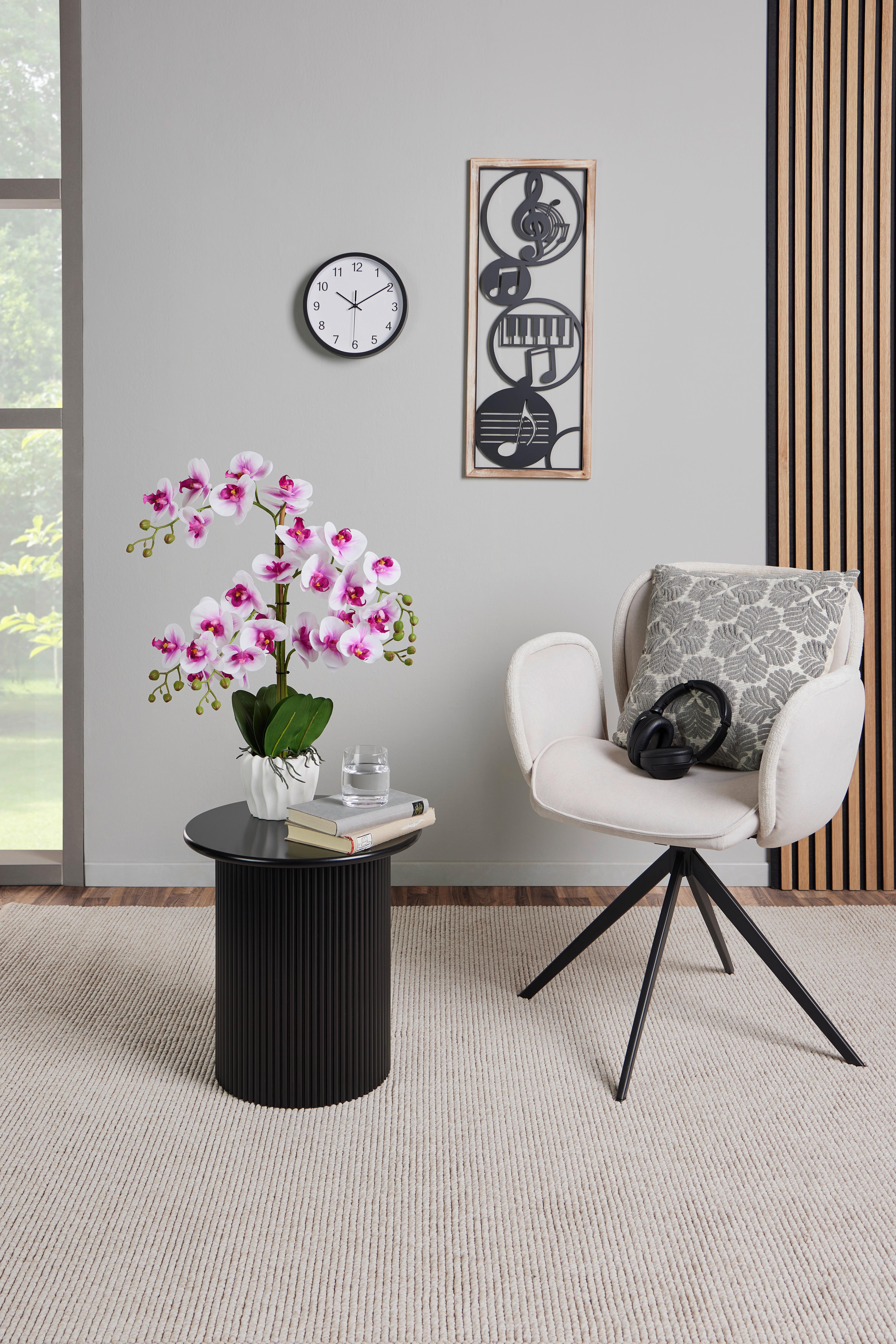 Orchidee Emilia - Violett/Aubergine, KONVENTIONELL, Keramik/Kunststoff (50/44/58cm) - Luca Bessoni