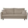 Schlafsofa Carine Mit Bettkasten Braun B: 216 Cm - Schwarz/Weiß, Design, Textil (216/96/102cm) - MID.YOU