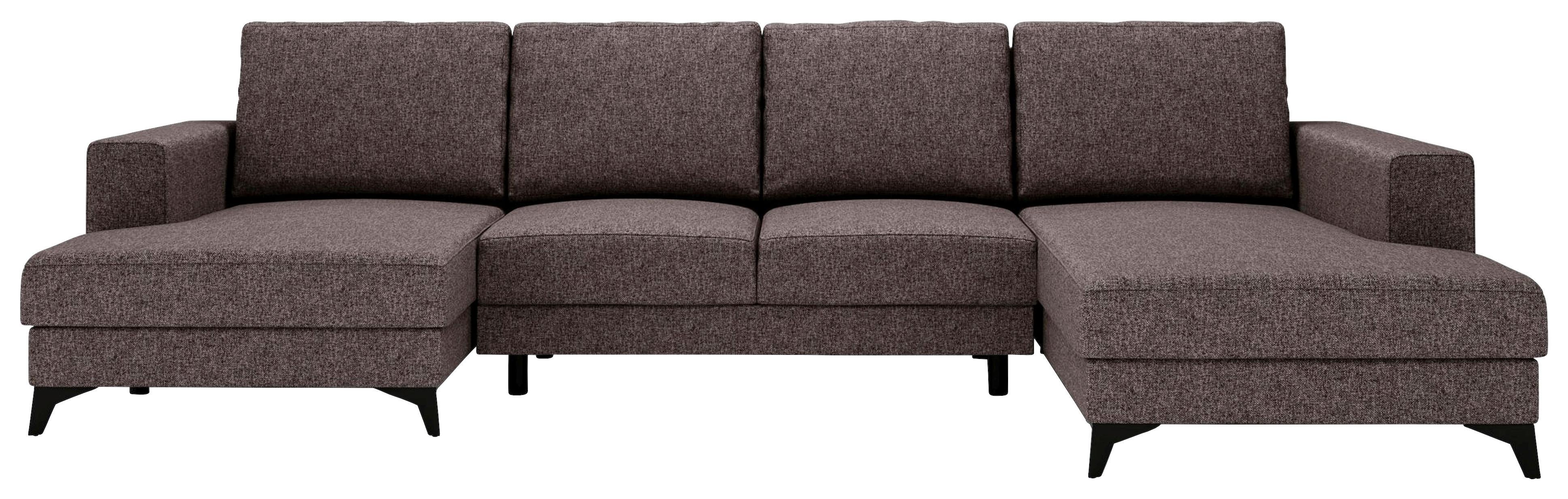 Harvey Braun U: 156x339x190 Cm - Schwarz/Braun, Design, Textil (156/339/190cm) - Livetastic