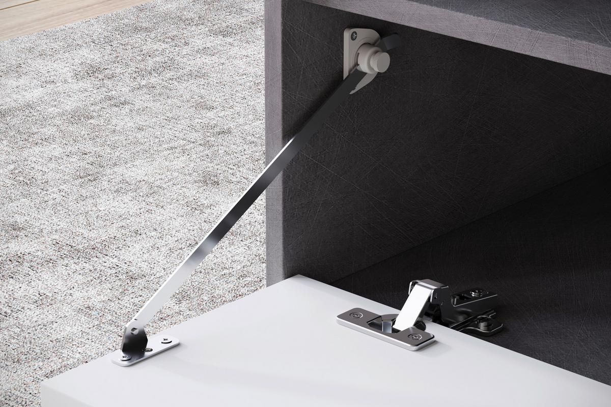 Couchtisch Narobi-ii Anthrazit/weiß B: 90 Cm - Anthrazit/Weiß, Trend, Holzwerkstoff/Kunststoff (90/45/55cm) - P & B