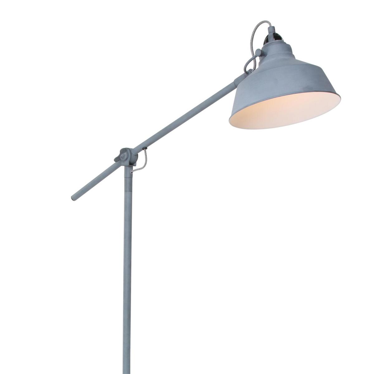 Bogenleuchte Nové - Grau, Trend, Metall (28/130/65cm)