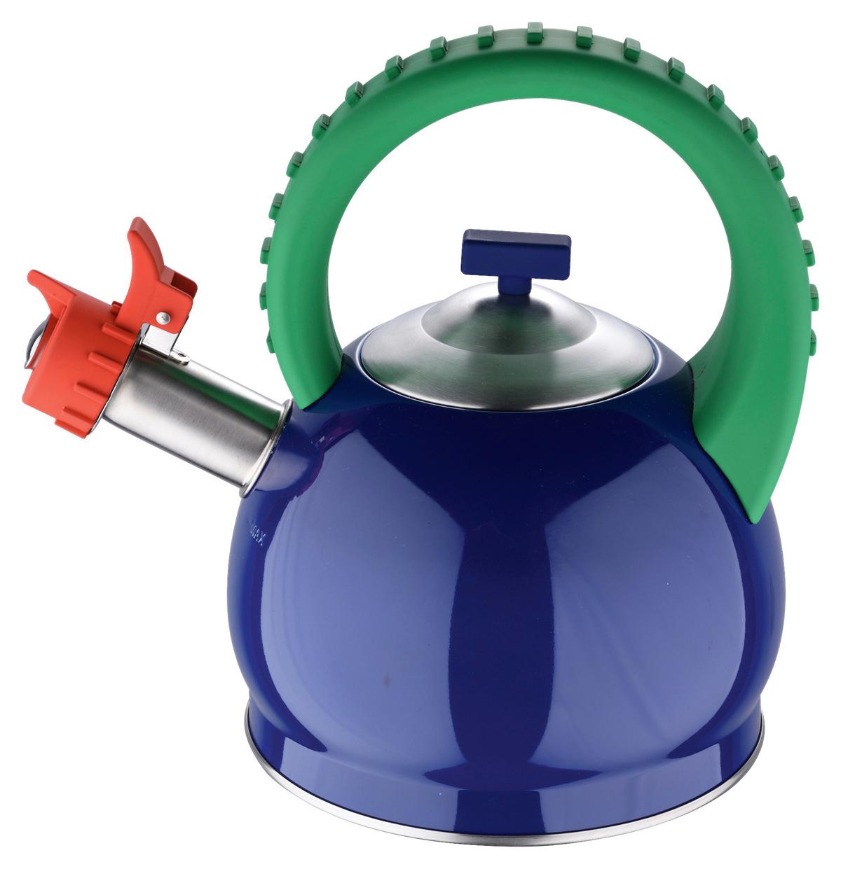 Teekessel Rainbow 2,7 L Kunststoff/edelstahl - Blau/Edelstahlfarben, Basics, Kunststoff/Metall (22,5/22,5/26,5cm) - Benetton