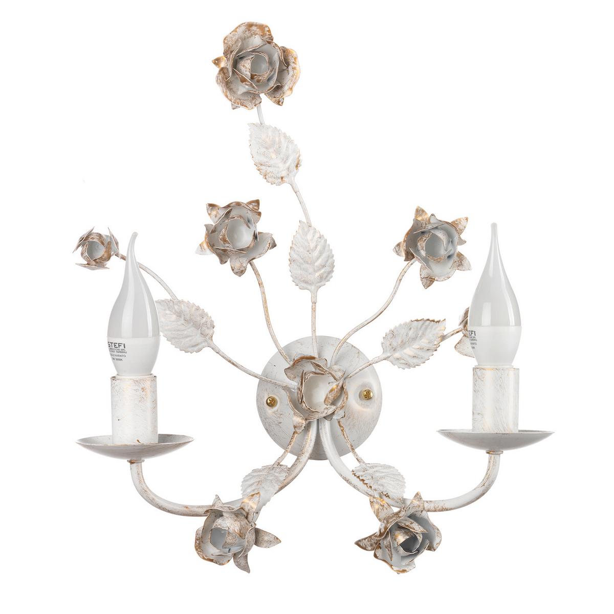 Wandleuchte Carolina Perlmutt L: 33 cm - Perlmutt, KONVENTIONELL, Metall (33/17/40cm)