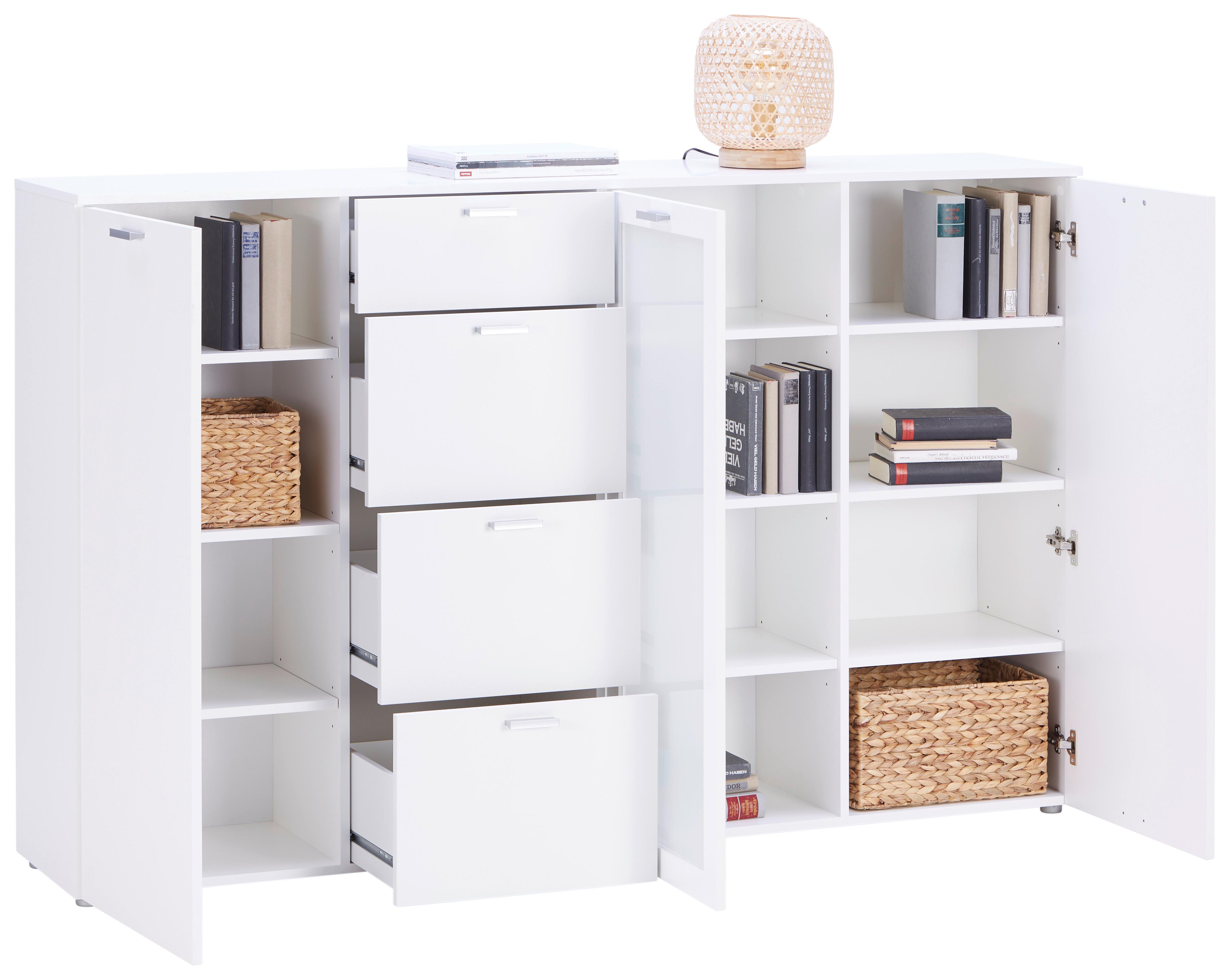 Kommode 179cm Xeno Weiß Xeno "x2m A9 908" - MODERN, Holzwerkstoff (179/115/37cm)