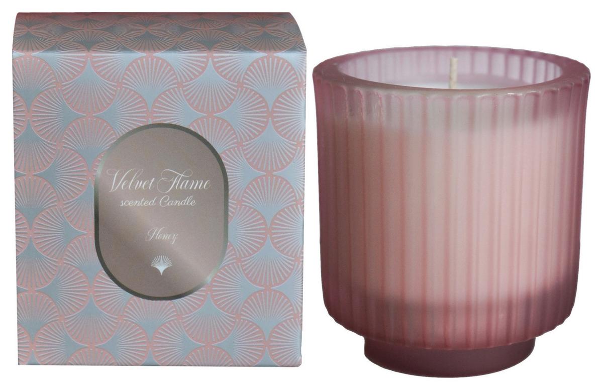 Vonná sviečka SILVER - svetlomodrá/svetlosivá, plast/prírodné materiály (7,8/8,5cm) - Mömax