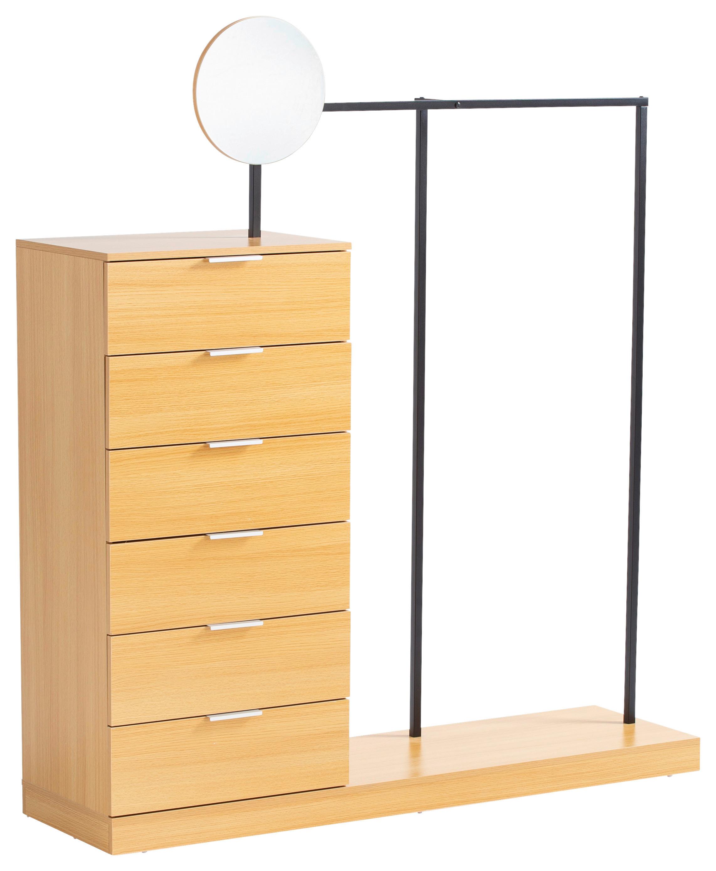 Šatna barva dub - barvy dubu, Design, kompozitní dřevo (145/165/40cm) - Livetastic