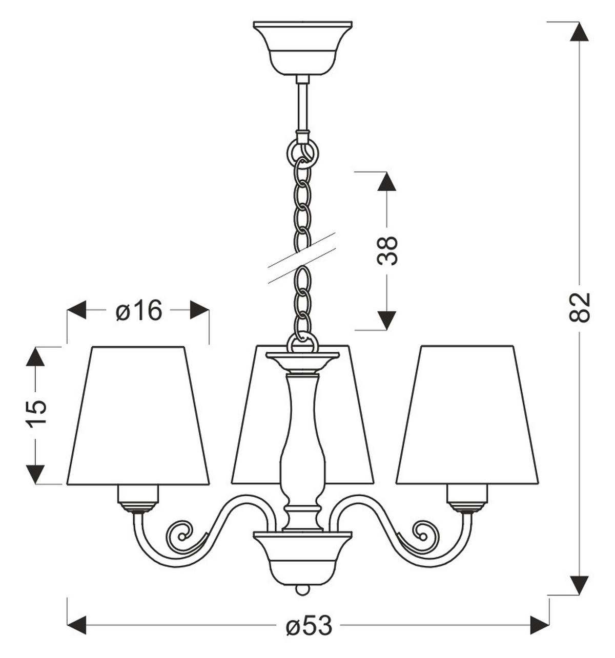 Pendelleuchte 33-36889 Rossini - Weiß, KONVENTIONELL, Textil/Metall (53/53/82cm)