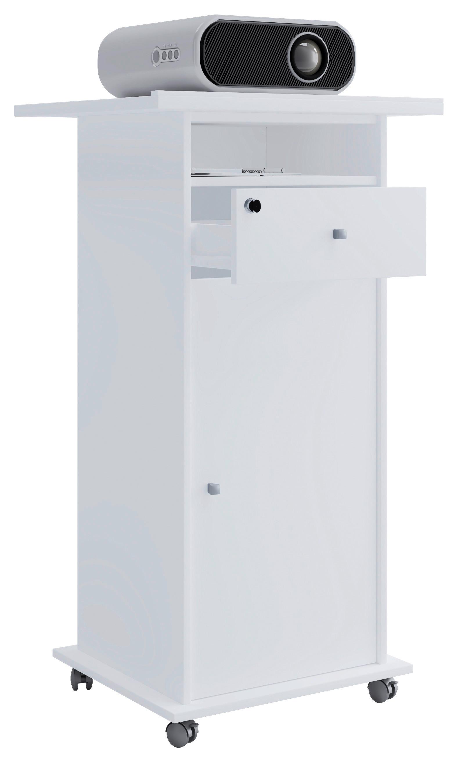 Stehpult Neta Weiß B: 60 Cm - Weiß, MODERN, Holzwerkstoff (60/50/108,3cm) - MID.YOU