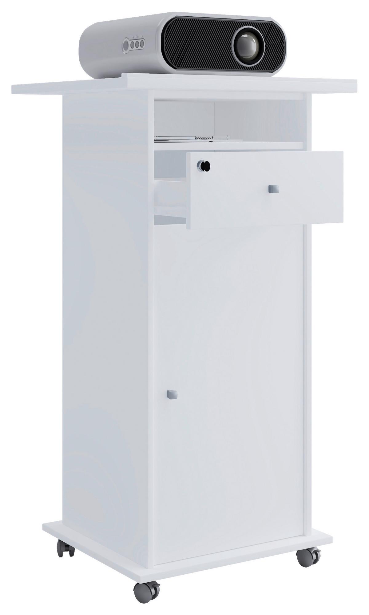 Stehpult Neta Weiß B: 60 Cm - Weiß, MODERN, Holzwerkstoff (60/50/108,3cm) - MID.YOU