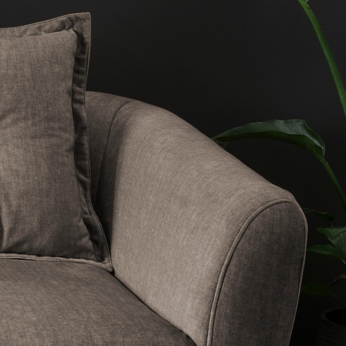 2,5-Sitzer Baggio Braun B: 196 cm - Buchefarben/Braun, MODERN, Textil (196/94/103cm) - Livetastic