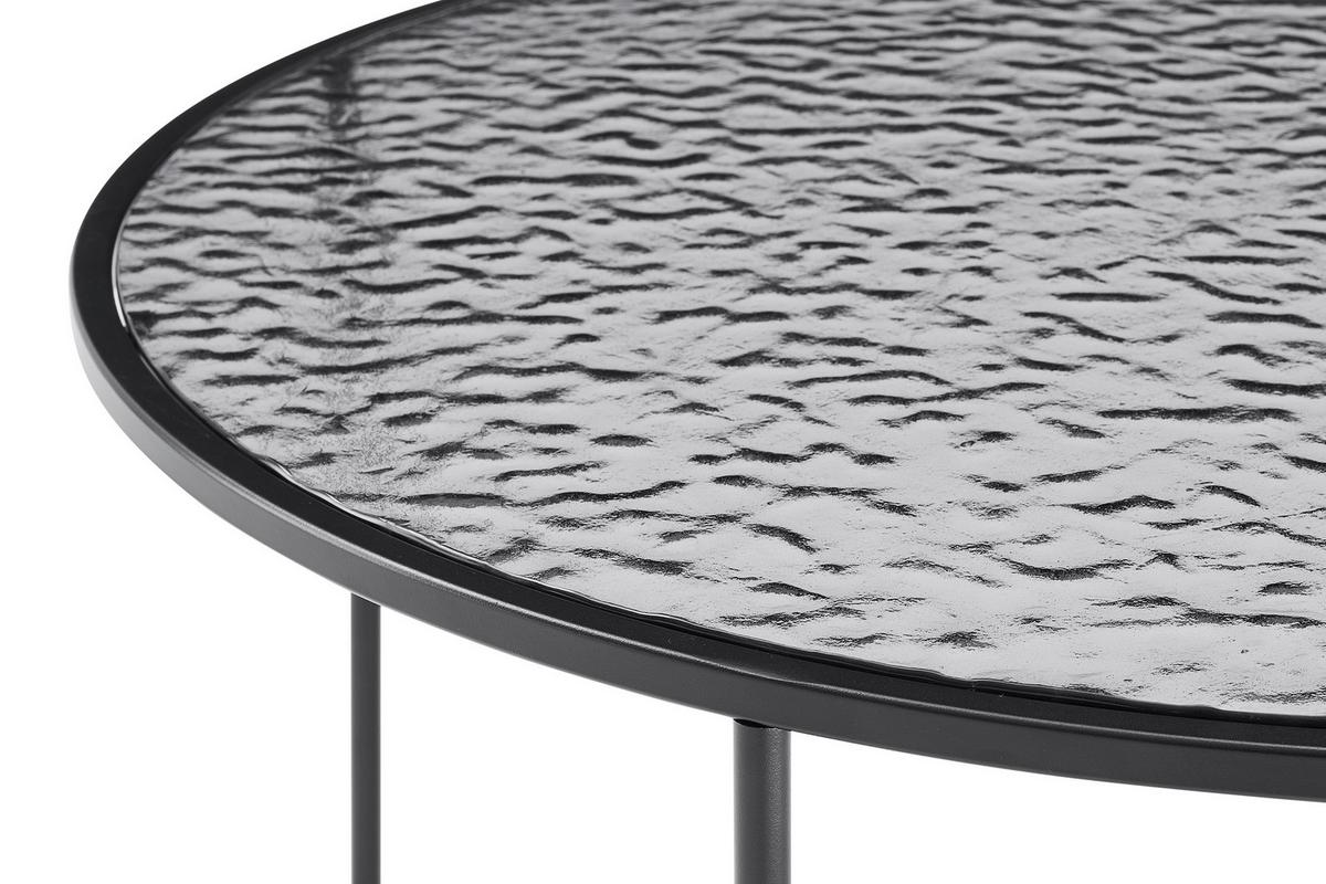 Couchtisch Schwarz D: 80 Cm - Schwarz, Design, Glas/Metall (80/80/45cm) - Livetastic