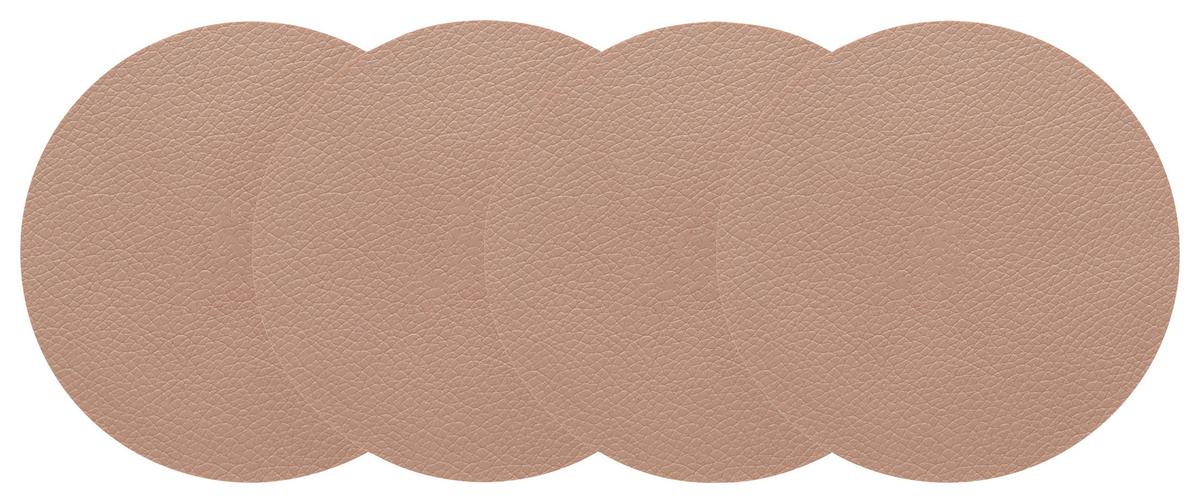 Sada podložek LIVI - světle hnědá, Moderní, plast (10cm) - Gourmesto