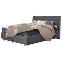 Boxspringbett Rumba Inkl. Matratze 120x200 - Platinfarben/Grau, Basics, Textil (120/200cm) - Livetastic
