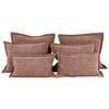 Zierkissenset Chenille Terracotta 6-Teilig - Terracotta, MODERN, Textil (70-50/60-25/10cm) - MID.YOU