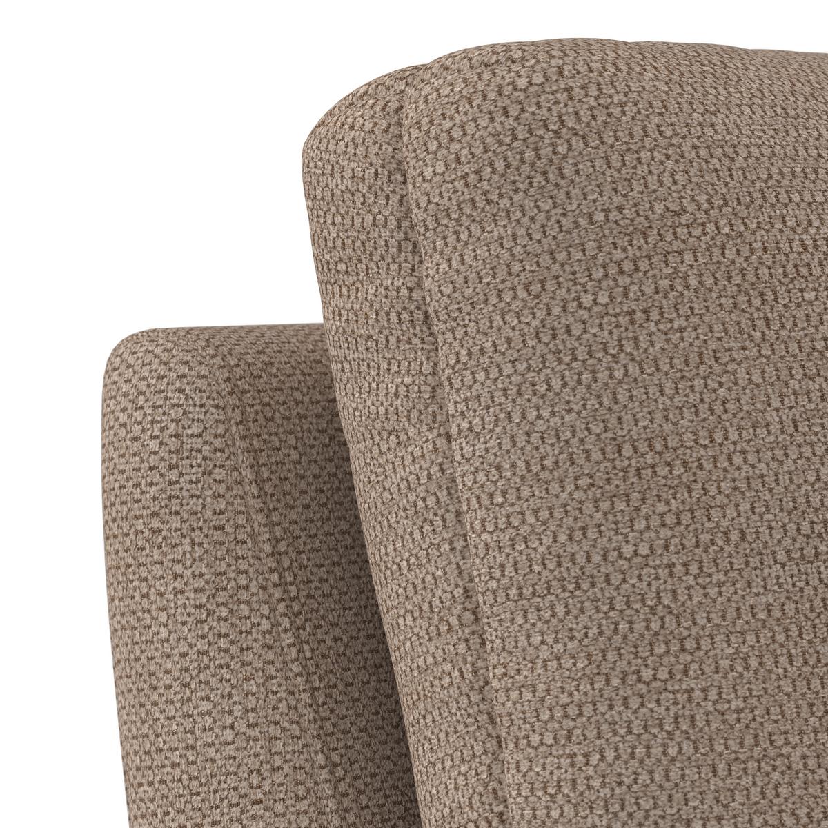 Rozkladacia pohovka CORA, hnedá, max. 360 kg - hnedá/prírodná farba, Modern, drevo/textil (214/92/81cm) - Bessagi Home