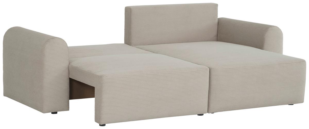 Ecksofa Joni Beige S: 250 cm - Beige, Design, Textil (250/151cm) - MID.YOU