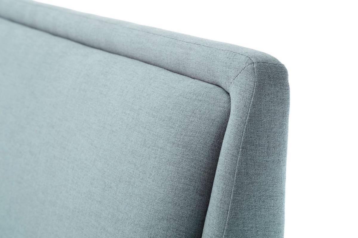 Polsterbett Frieda 180x200cm Hellblau, inkl. Bettkasten - Eichefarben/Hellblau, KONVENTIONELL, Holz/Textil (180/200cm) - Livetastic