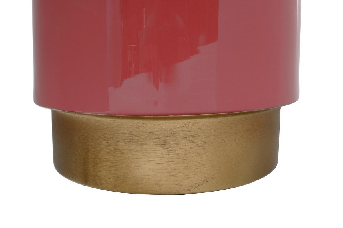 Beistelltisch Art Deco 175 Goldfarben/koralle B: 31,5 Cm - Koralle/Goldfarben, Design, Metall (31,5/46,5cm) - Kayoom