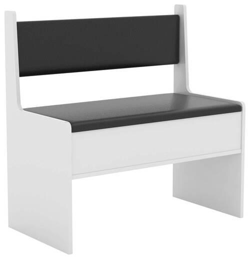 Sitzbank Esal Weiß B: 80 cm Esal - Weiß, MODERN, Holzwerkstoff (80/80/42cm) - MID.YOU