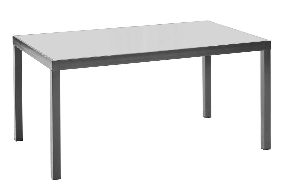 Gartenmöbel Set 5-Tlg. Amalfi aus Aluminium - Graphitfarben/Grau, MODERN, Textil/Metall - Gardenson