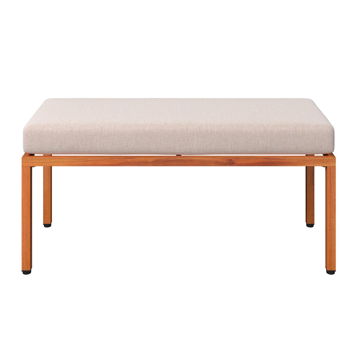 Loungegarnitur Göteborg - Dunkelgrau/Beige, MODERN, Glas/Textil - Beldano