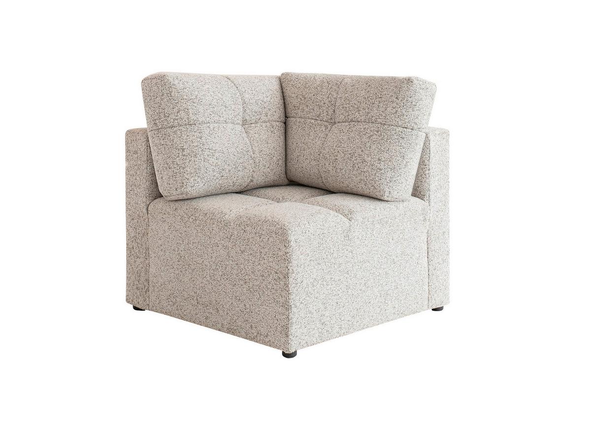 Sofaelement Lulu Beige/taupe B: 91cm - Taupe/Beige, Design, Textil (91/94/91cm) - MID.YOU