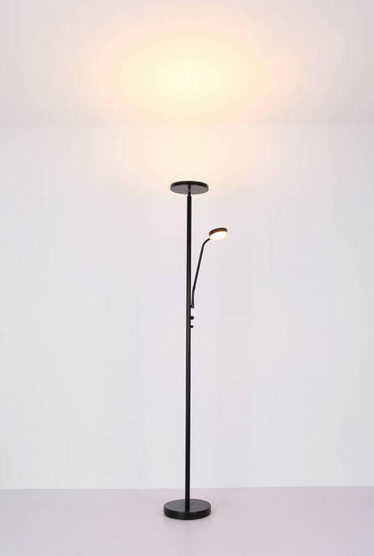 LED-Stehleuchte 59092 - Schwarz, Design, Glas/Metall (26/180cm) - Globo