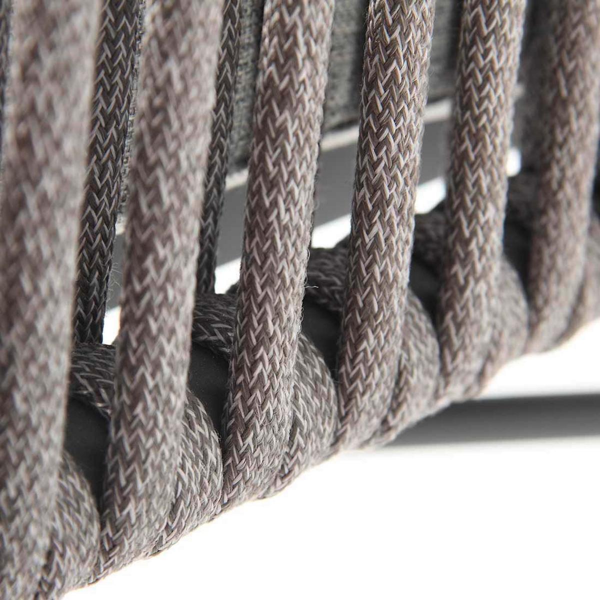 Gartengarnitu 5-Tlg. Atacama Holz/Kunststoff/Metall - Grau/Akaziefarben, Basics, Holz/Kunststoff (180/90/76cm) - Gardenson