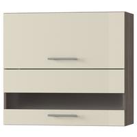 Felsőszekrény Corina 2 - bézs/tölgyfa színű, Modern, műanyag/faalapú anyag (80/72,4/34,6cm)