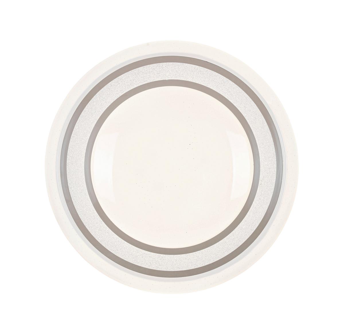 STROPNÍ LED SVÍTIDLO GIESBERT - bílá/barvy chromu, Moderní, kov/plast (55/8cm) - Premium Living