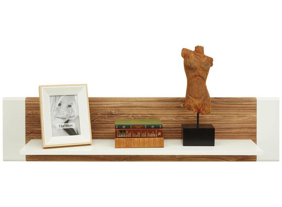 Nástenná Polica Leonardo - farby dubu/biela, Moderný, kompozitné drevo (120/28/24cm) - Modern Living Nástenná Polica Leonardo - farby dubu/biela, Moderný, kompozitné drevo (120/28/24cm) - Modern Living