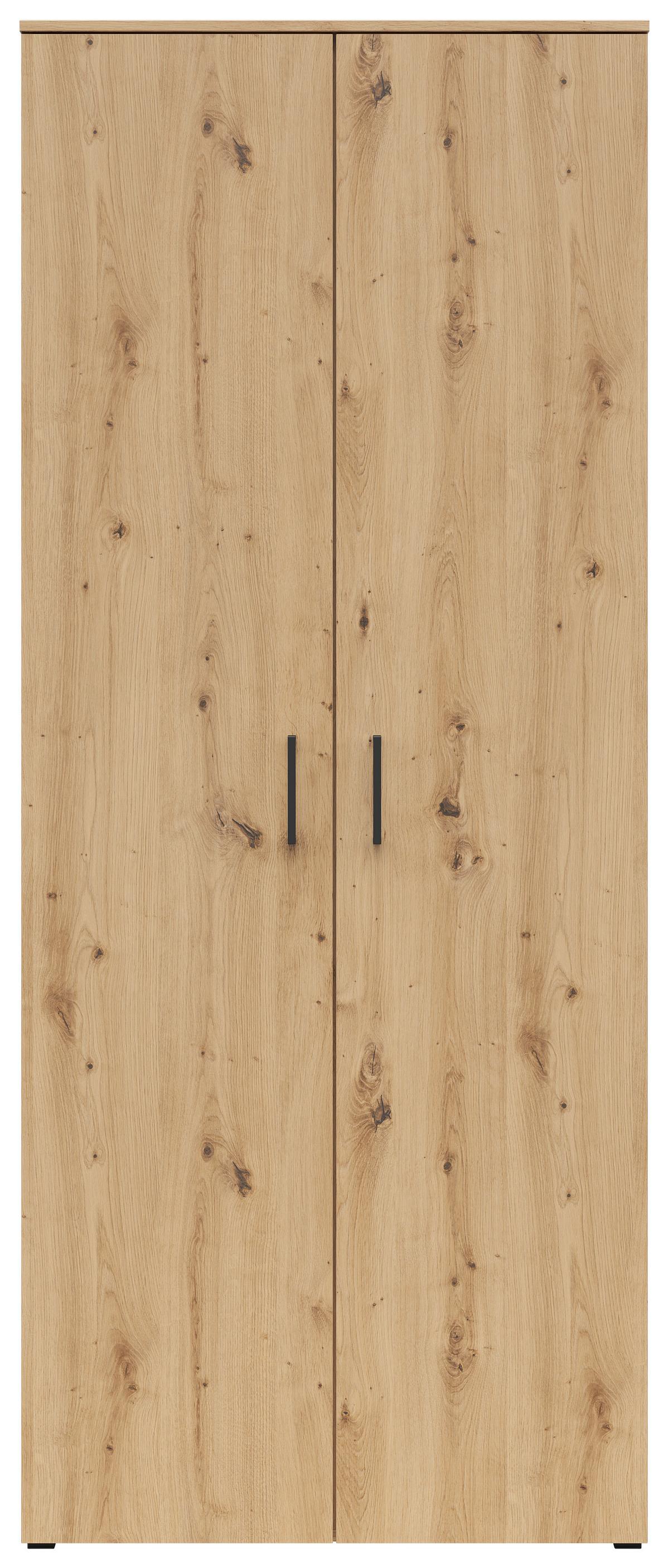 SKRIŇA Multistauraum - čierna/dub artisan, Modern, kompozitné drevo/plast (80/195/40cm)