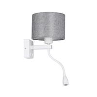 Wandleuchte 21-75383 - Weiß, Natur, Metall (22/18/44cm)