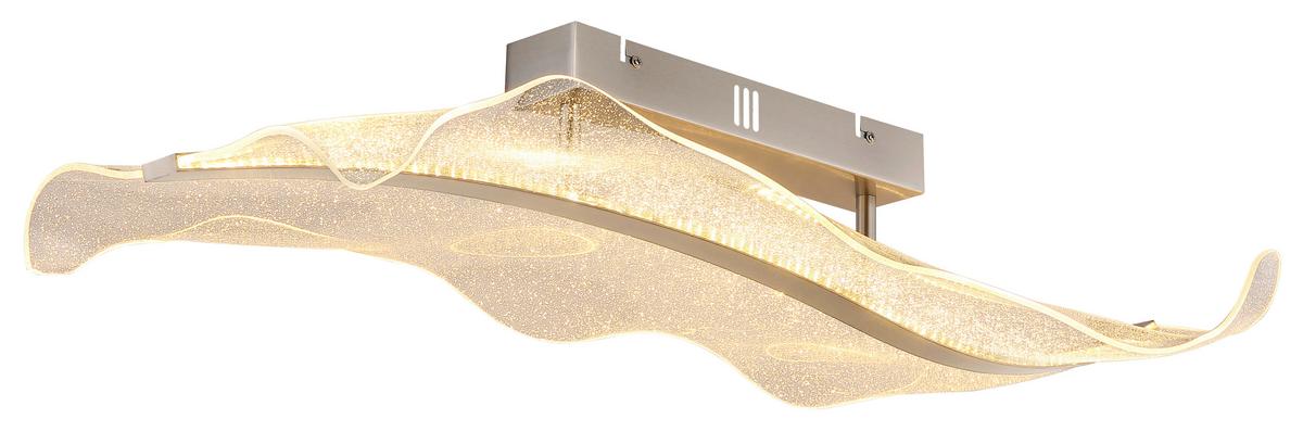 Led-deckenleuchte 68294d - Klar, Design, Kunststoff/Metall (80/30/18cm) - Globo