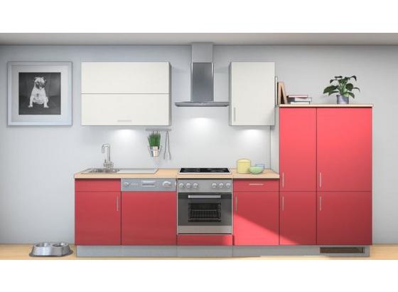 Küchenblock Tina 320 cm Rot/Weiß - Rot/Weiß, MODERN, Holzwerkstoff (320cm) - Vertico Küchenblock Tina 320 cm Rot/Weiß - Rot/Weiß, MODERN, Holzwerkstoff (320cm) - Vertico