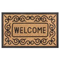Kokosmatte Mix Mats Floral Border 45x75 - Hellbraun/Schwarz, Basics, Naturmaterialien/Kunststoff (45/75cm) - Esposa