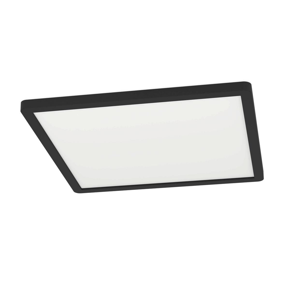 LED-Paneel Rovito-Z L: 29,5 cm mit Farbwechsler - Schwarz/Weiß, Basics (29,5/29,5/2,5cm) - Eglo