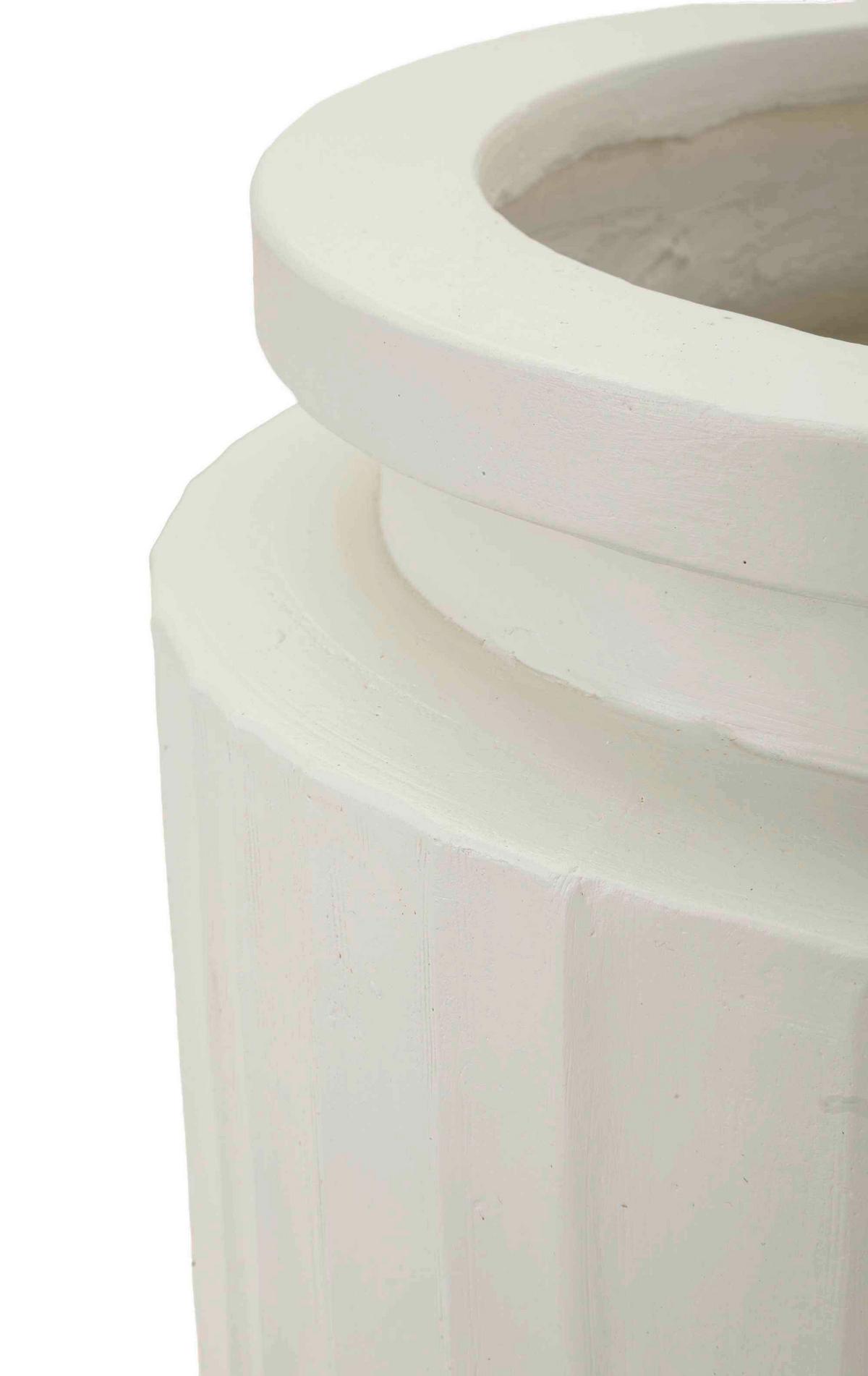 Vase High Pot Creme B: 32 cm - Creme, Basics, Metall (32/80/32cm)