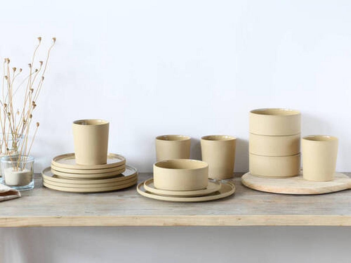 Kombiservice 21525 Futuro Sand - Sandfarben, Trend, Keramik - Creatable