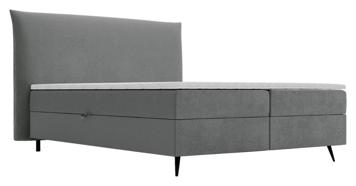 Boxbett mit Topper & Bettkasten 180x200 Foxy - Schwarz, Basics, Holz/Holzwerkstoff (180/200cm) - Livetastic