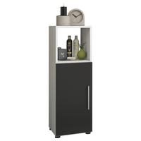 Midischrank Flandu B: 31 Cm Schwarz/weiß - Schwarz/Weiß, KONVENTIONELL, Holzwerkstoff (31/93/30cm) - MID.YOU