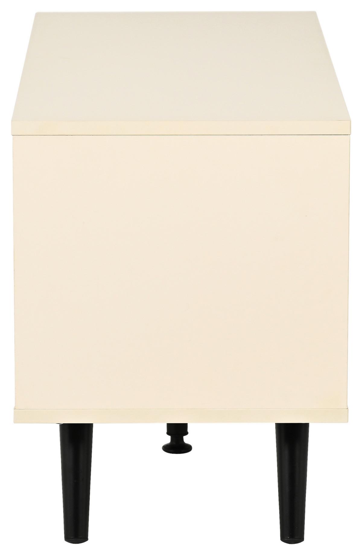 TV STOLÍK MOVE - čierna/kašmírová, Modern, kov/kompozitné drevo (80/46/35cm) - Based