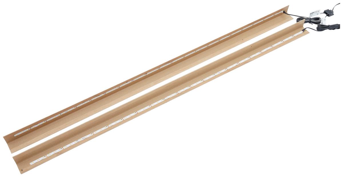Led-streifen Kansas L: 1,09 M - Schwarz/Weiß, KONVENTIONELL, Kunststoff (109cm) - Livetastic
