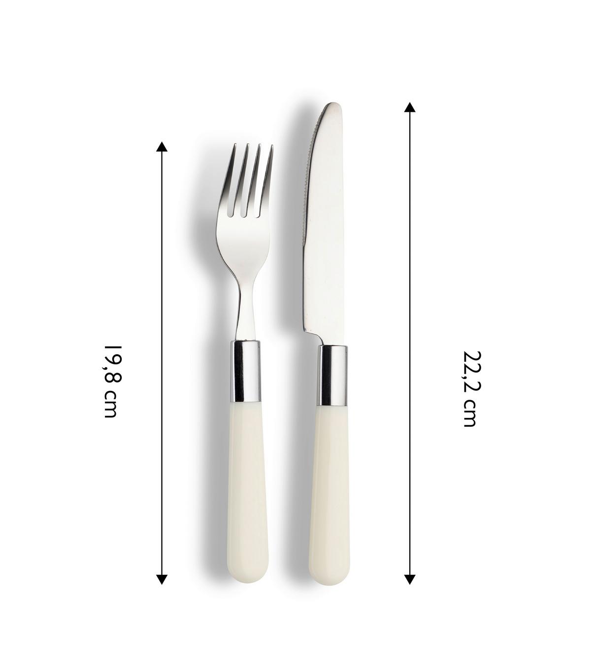 Besteckset Echtwerk Besteckset "bistro" - Creme, Design, Metall - Echtwerk