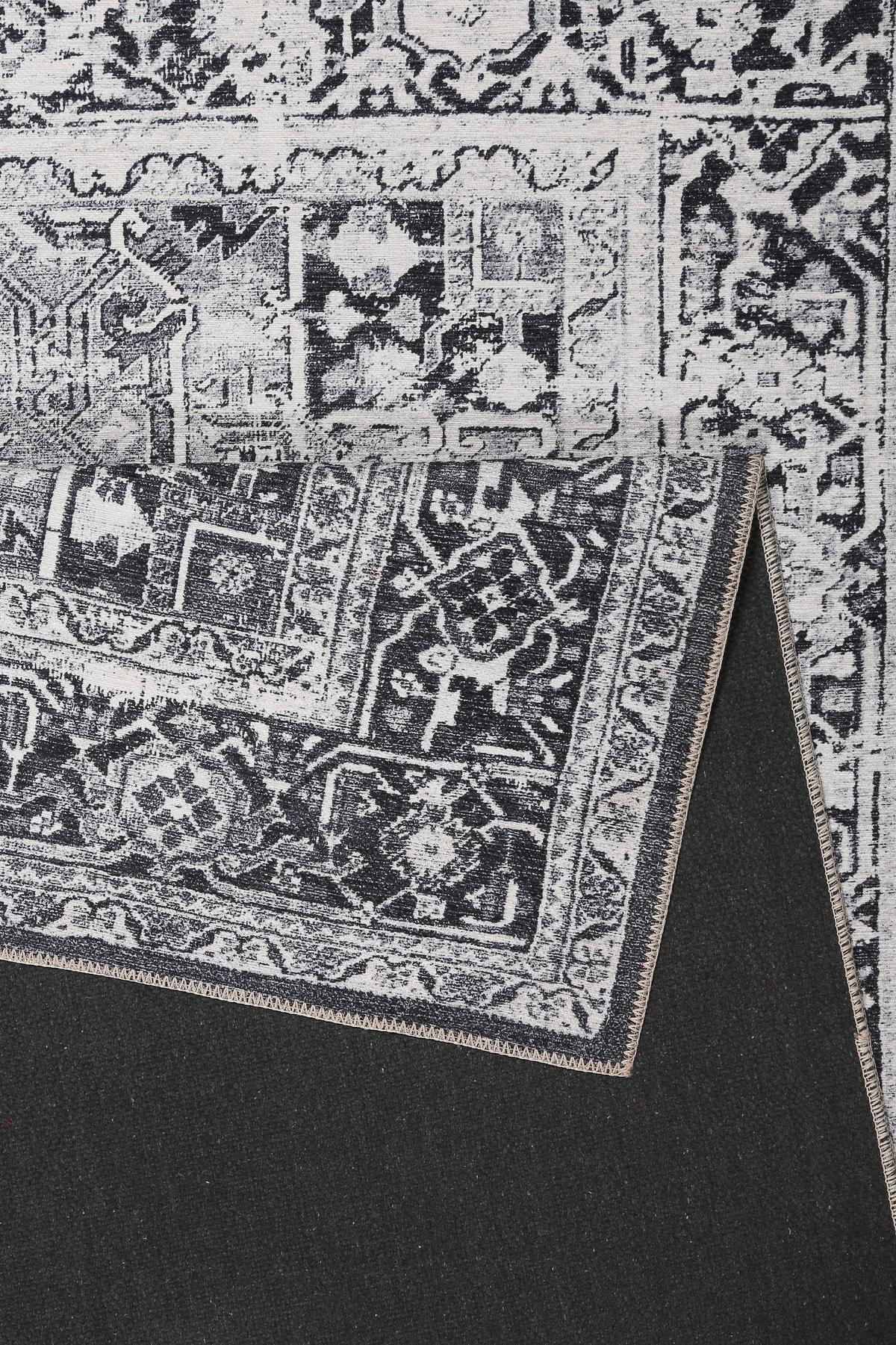 Flachwebteppich Seelace - Grau, Design, Textil (130/190cm) - WECON HOME