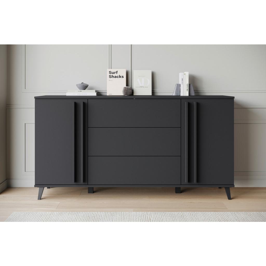 Sideboard 156cm Helsinki 150 Schwarz
