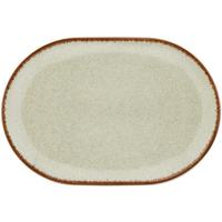 Servierplatte Porzellan Sonora Grün ca. 22x32 cm, Oval - Grün, MODERN, Keramik (22/32cm) - James Wood