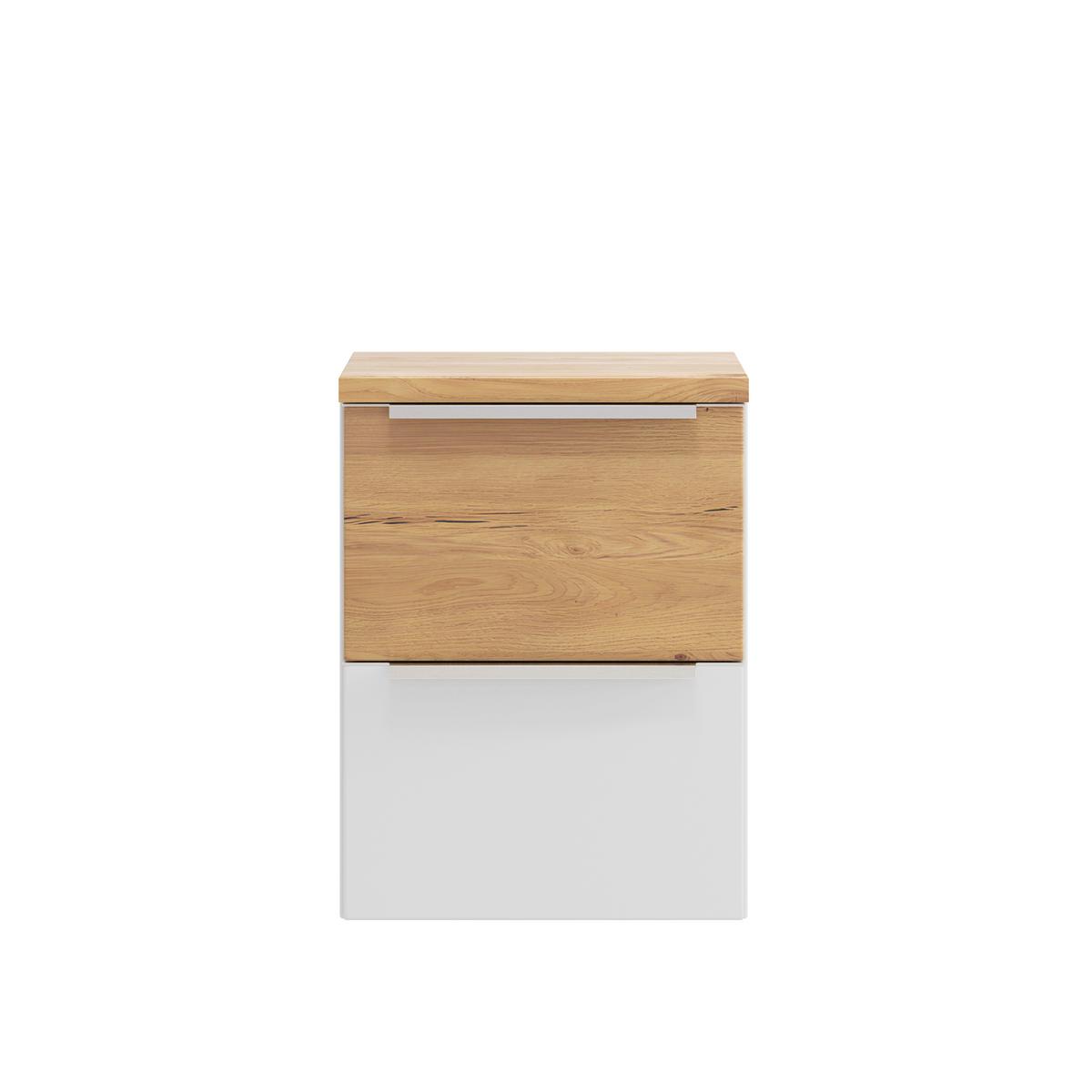 Unterschrank Verona Weiß/Wildeiche B: 40cm - Wildeiche/Weiß, Trend, Holzwerkstoff (40/54/35cm) - Held